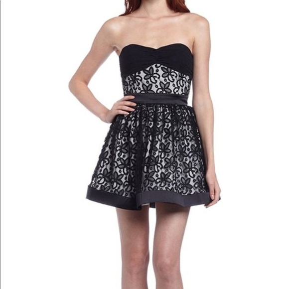 Betsey Johnson Dresses & Skirts - Vtg. Betsey Johnson Strapless Fairy Cottage Core Y2K Lace Floral Dress